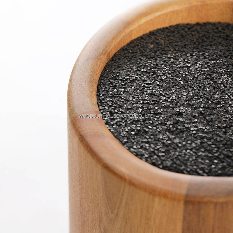 Woodsun High Quality Kitchen Accessories Universal Knife Block Holder Round