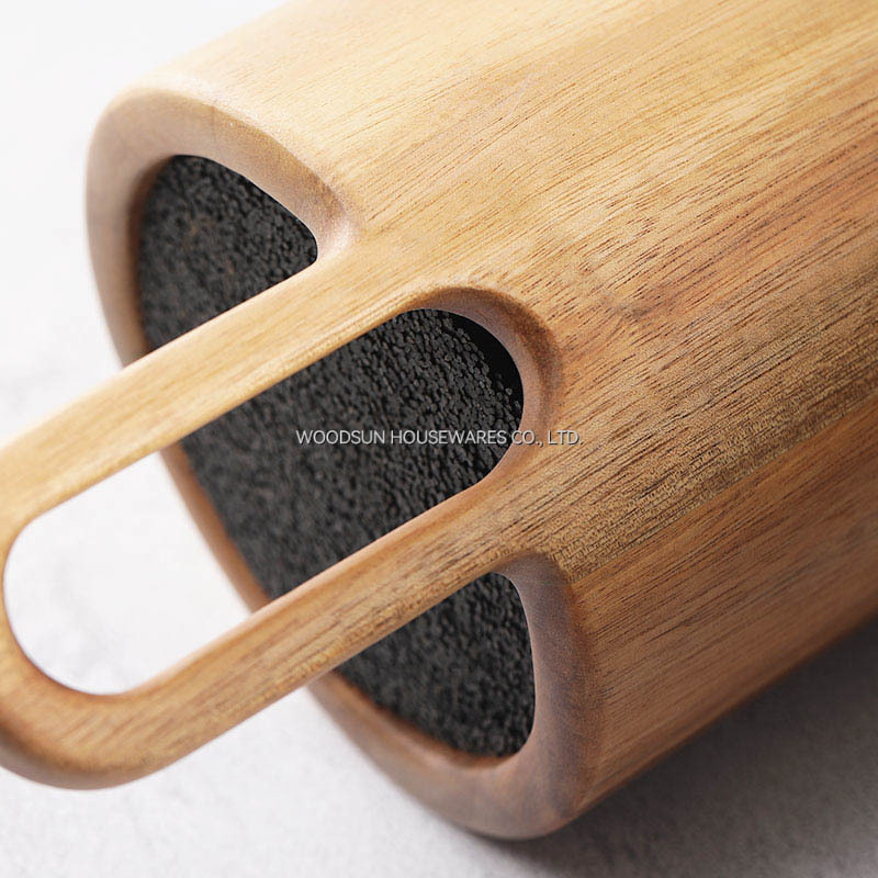 Woodsun High Quality Kitchen Accessories Universal Knife Block Holder Round