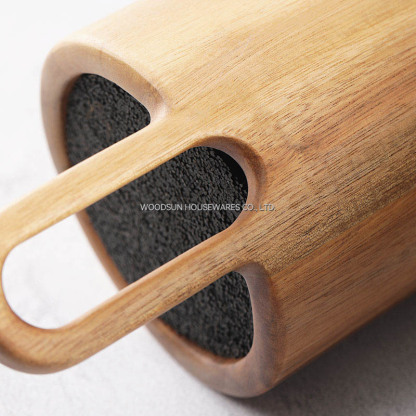 Woodsun High Quality Kitchen Accessories Universal Knife Block Holder Round