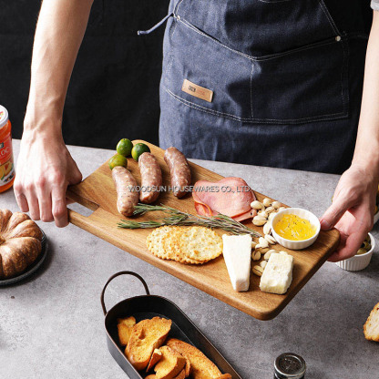 Woodsun Knife Shape Acacia Wood Bread Cutting Charcuterie Acacia Cutting Board