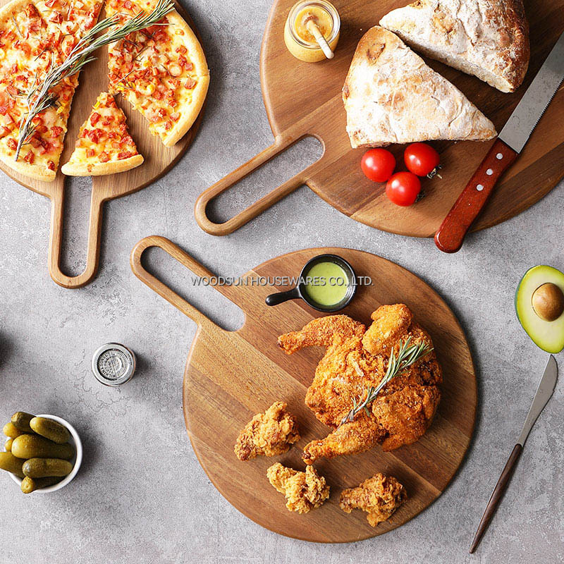 Woodsun Wholesale Wood Charcuterie Board Set Cheese Serving And Wooden Pizza Board