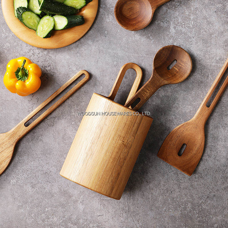 Woodsun Spoon Holder Kitchen Utensil Holder for Kitchen Counter