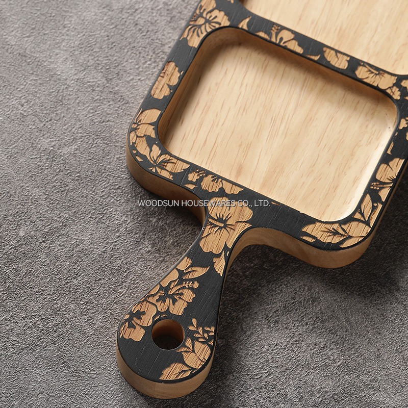 Woodsun Custom Square Snack Plate Trays