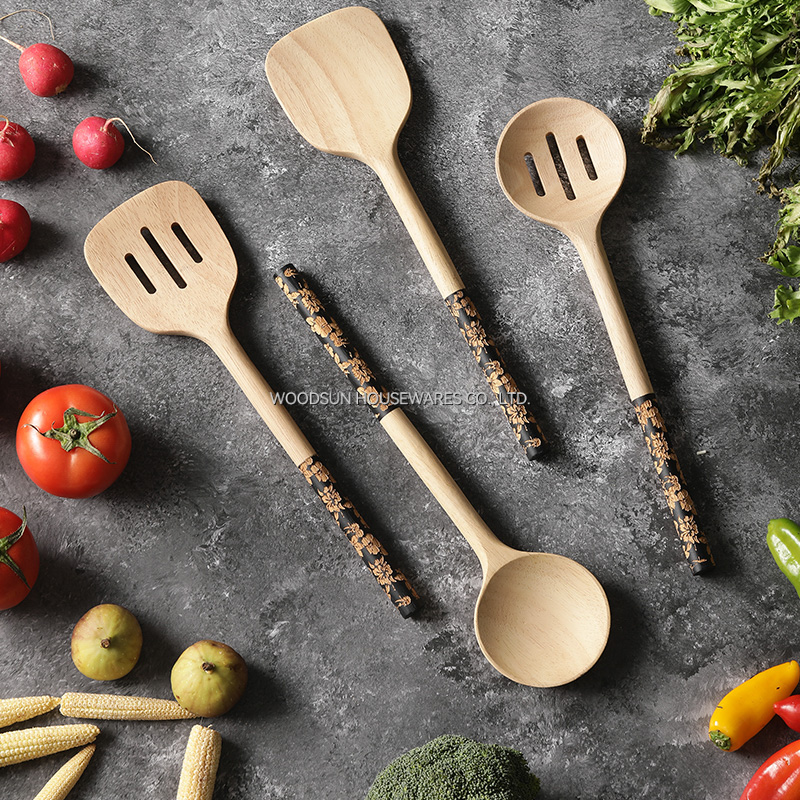 Woodsun Kitchen Tabletop Cooking Spatula Leak Spoon Turner