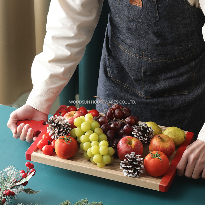 Woodsun Christmas Modern Board Serving Trays Plates for Restaurant