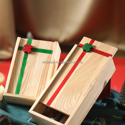 Woodsun Christmas Multi Functional Kitchen Utensils Cutlery Storage Box Tray Organizer Tray Spoon Knife