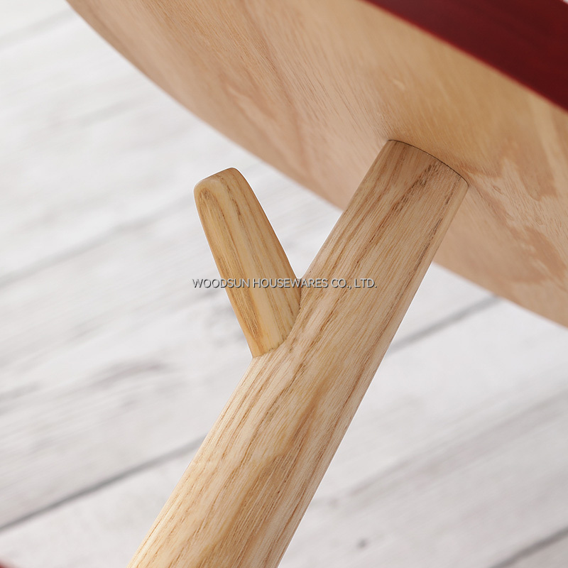 Woodsun 2026 Christmas Ash Rubber Wood 2 Tiers Wood Cake Stand Snack Tray Serving Plate