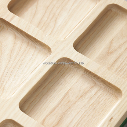 Woodsun 2026 Ash Rubber Christmas Sleigh Cake Stand Snack Plate