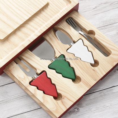 Woodsun Christmas Gift Rubber Ash Wood Custom Made Modern Expandable Cheese Board 2026