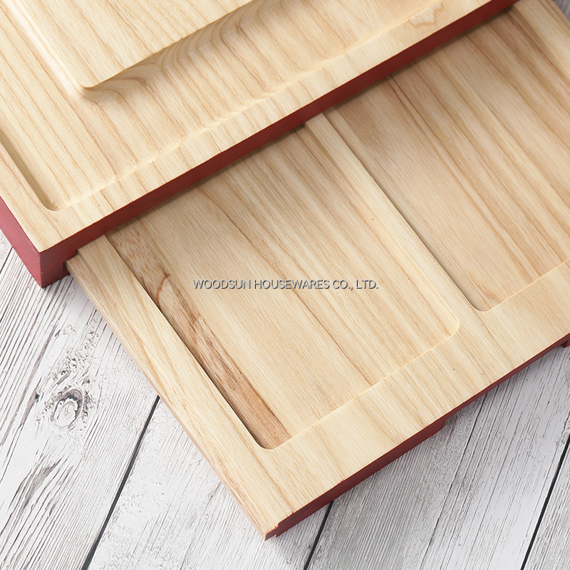 Woodsun Christmas Gift Rubber Ash Wood Custom Made Modern Expandable Cheese Board 2026