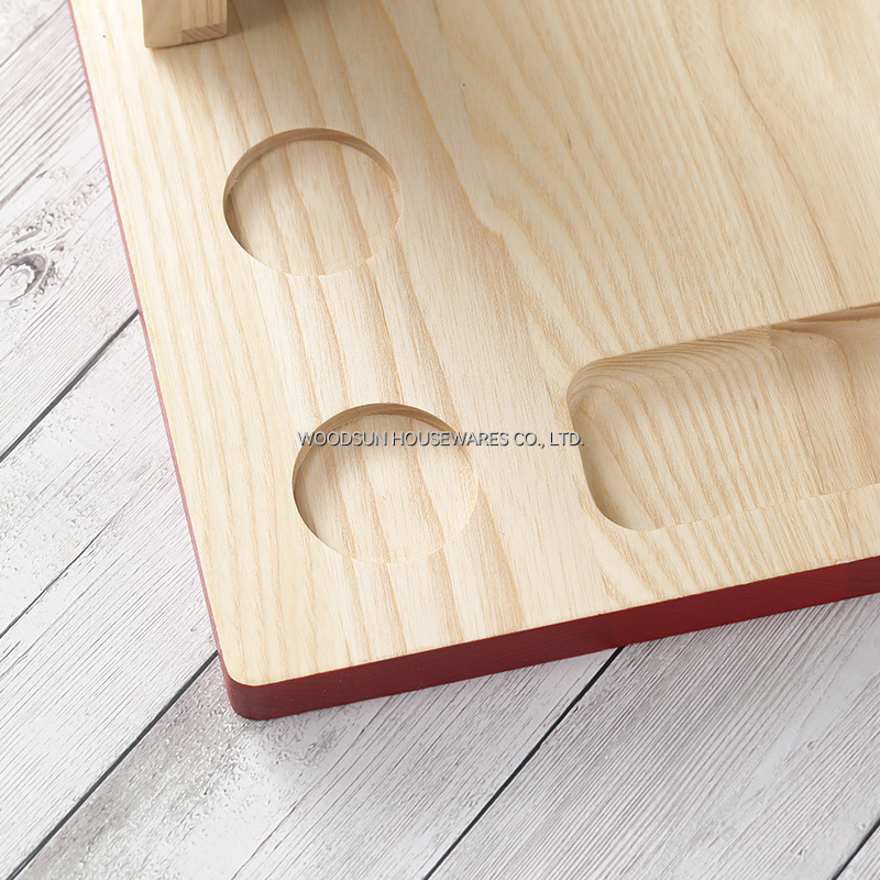 Woodsun Magnet Rubber Ash Wood Ceramic Cheese Slicer Board 2026 Stainless Steel Knife