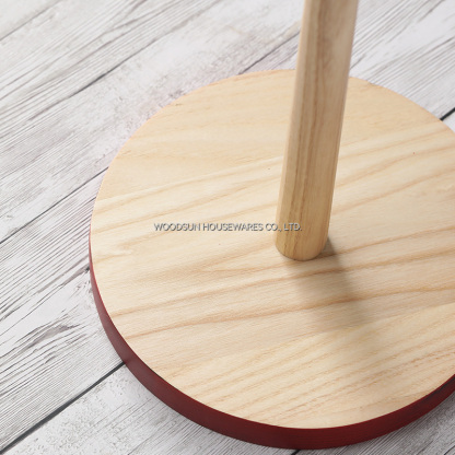 Woodsun Rubber Wood Iron Christmas Tree Paper Towel Holder Bathroom Sets