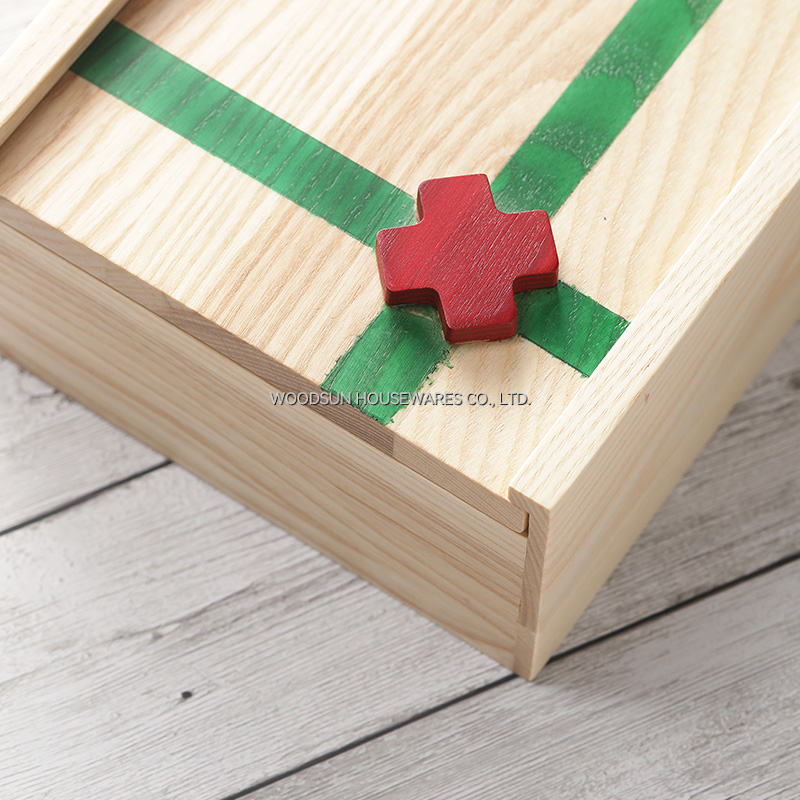 Woodsun Christmas Multi Functional Kitchen Utensils Cutlery Storage Box Tray Organizer Tray Spoon Knife