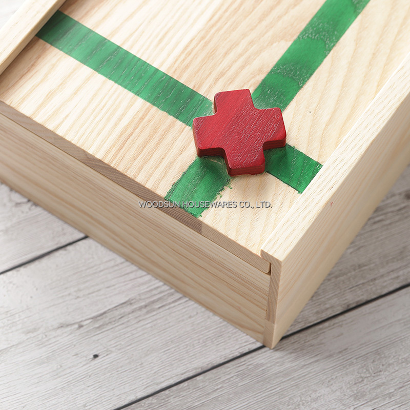 Woodsun Christmas Multi Functional Kitchen Utensils Cutlery Storage Box Tray Organizer Tray Spoon Knife