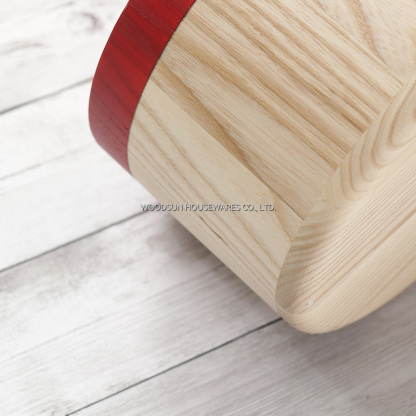 Woodsun Christmas Custom Wooden Big Salad Fruit Bowl Sets