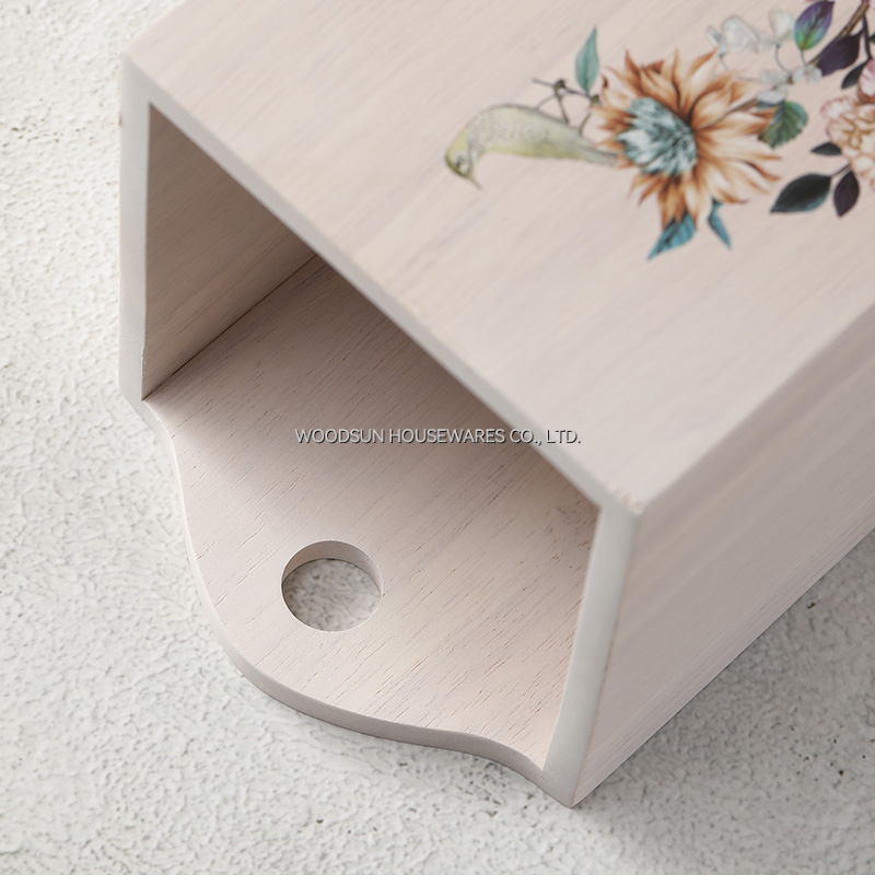 Woodsun Rubber Wooden Cutlery Set Spatula Spoon Cutlery Holder