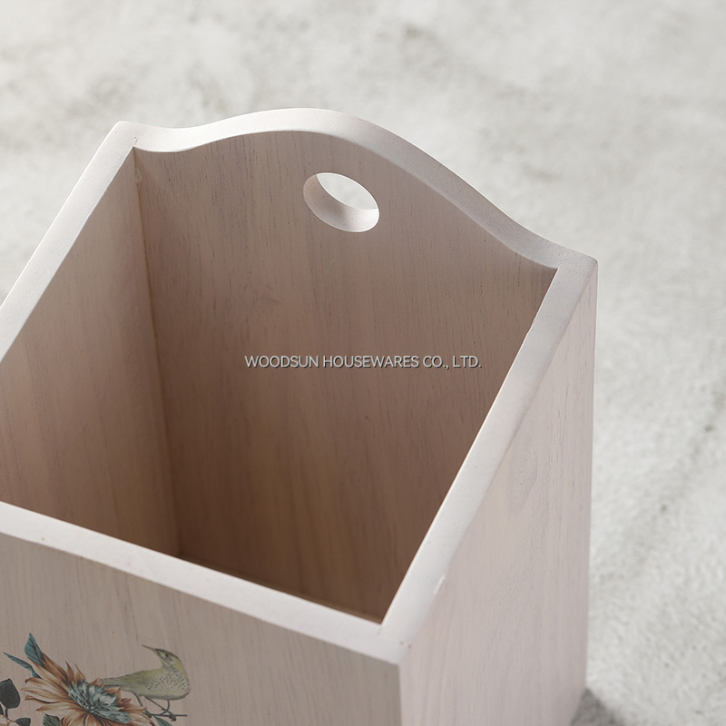 Woodsun Rubber Wooden Cutlery Set Spatula Spoon Cutlery Holder