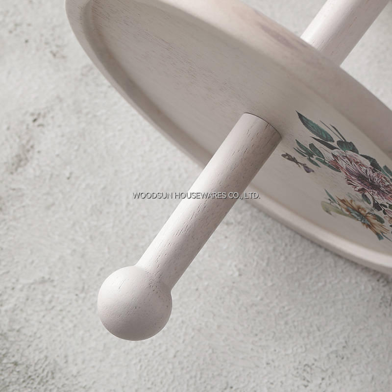 Woodsun Muti-purpose Wholesale Wood 3 Layers Cake Stand Plate for Party Cupcake Stand