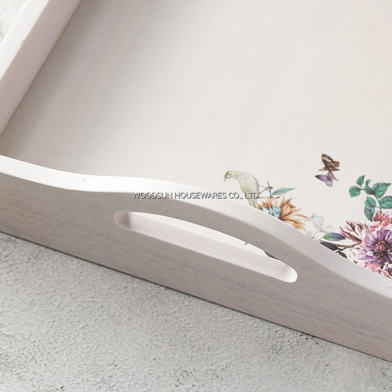 Woodsun Appetizer Wood Serving Tray Serving Plate for Restaurant