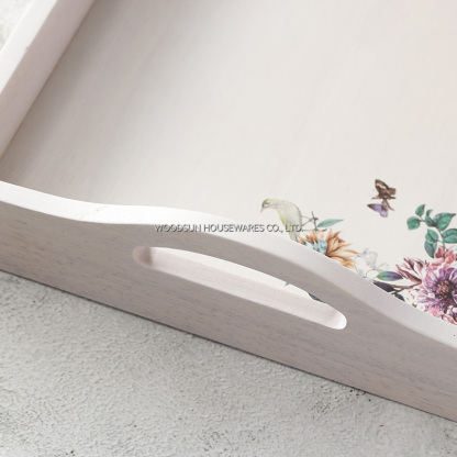 Woodsun Appetizer Wood Serving Tray Serving Plate for Restaurant