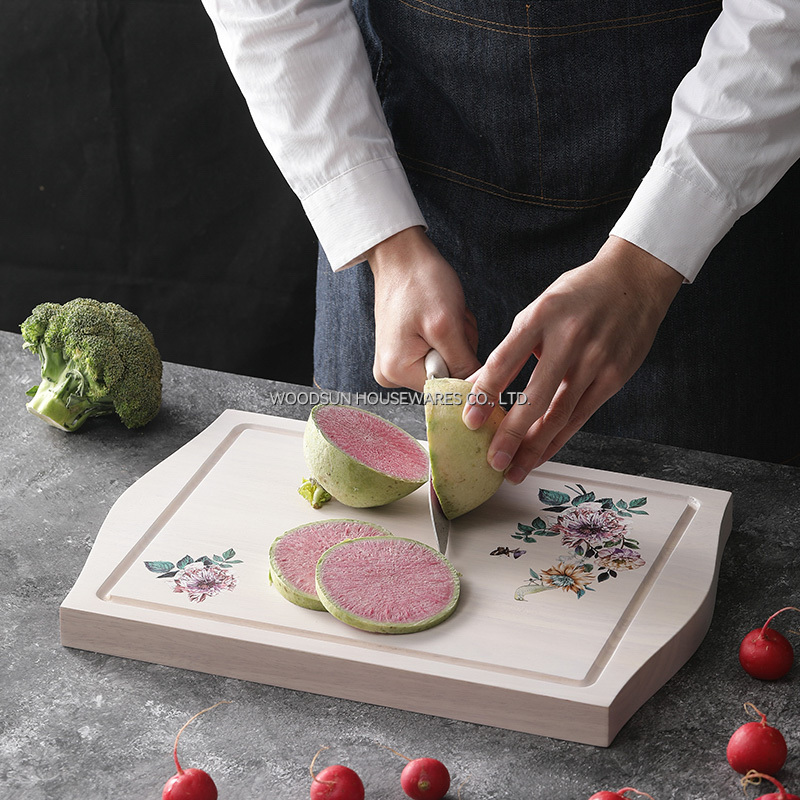 Woodsun Bamboo Wood Chacuterie Board Cheese Serving Tray Wood Serving Board