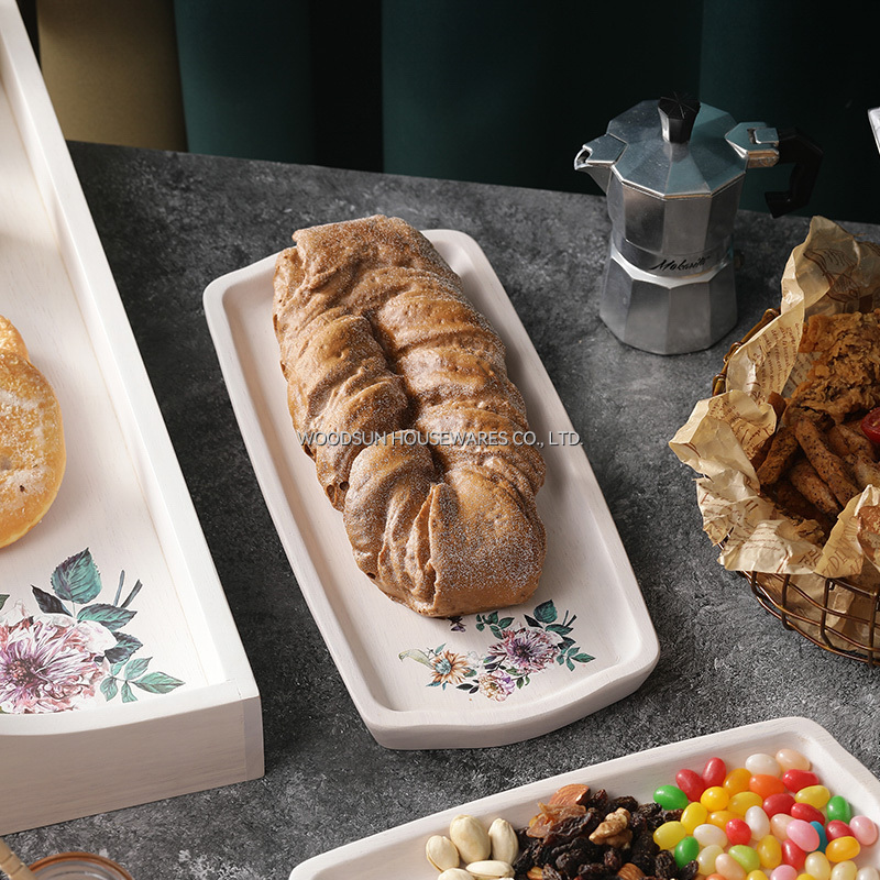 Woodsun White Wash Chip and Dip Serving Fruit Food Snack Plate