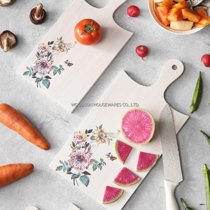 Woodsun Custom Kitchen Rubber Bamboo Cutting Board Set for Sale