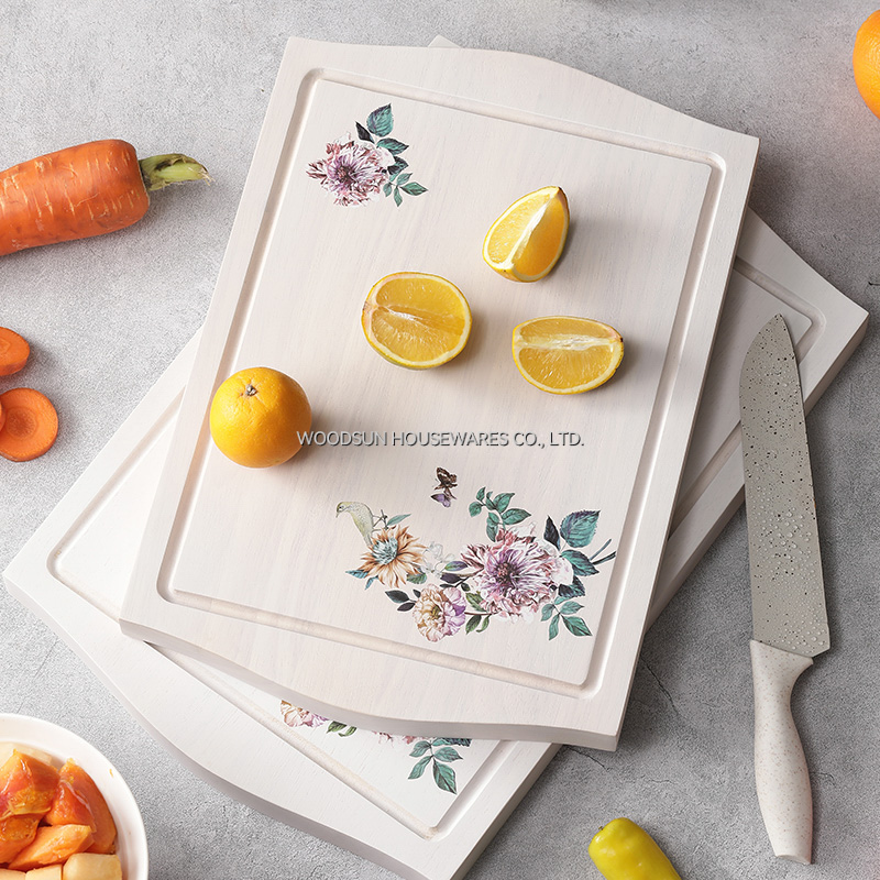 Woodsun Bamboo Wood Chacuterie Board Cheese Serving Tray Wood Serving Board