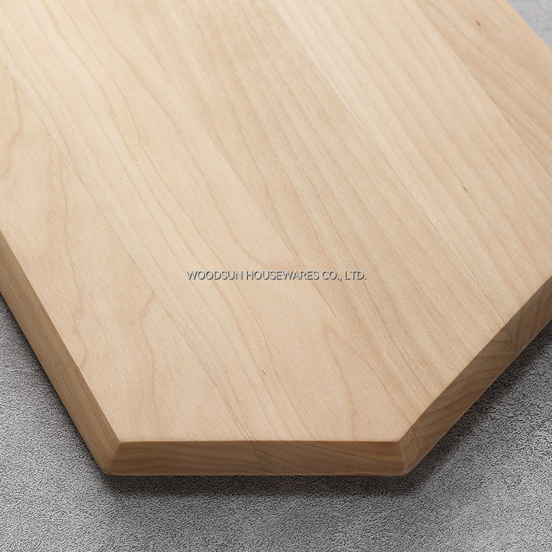 Woodsun Corner Angle Handle Design Birch Wood Wooden Board Charcuterie