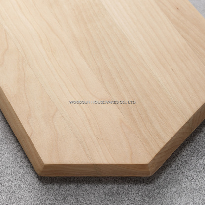 Woodsun Corner Angle Handle Design Birch Wood Wooden Board Charcuterie