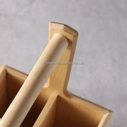 Woodsun Cutlery Food Storage Picnic Basket Kitchen Wood Basket 2025