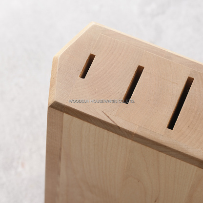 Woodsun Hot Selling Kitchen Birch Knife Block Holder Wood