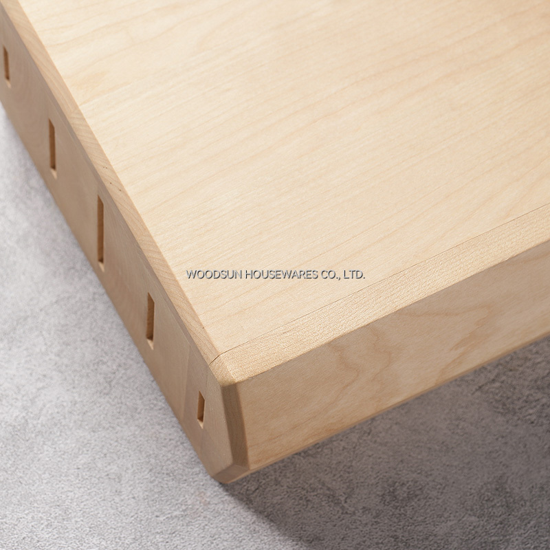 Woodsun Hot Selling Kitchen Birch Knife Block Holder Wood