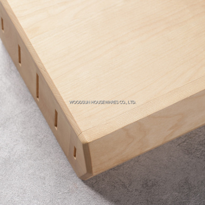 Woodsun Hot Selling Kitchen Birch Knife Block Holder Wood