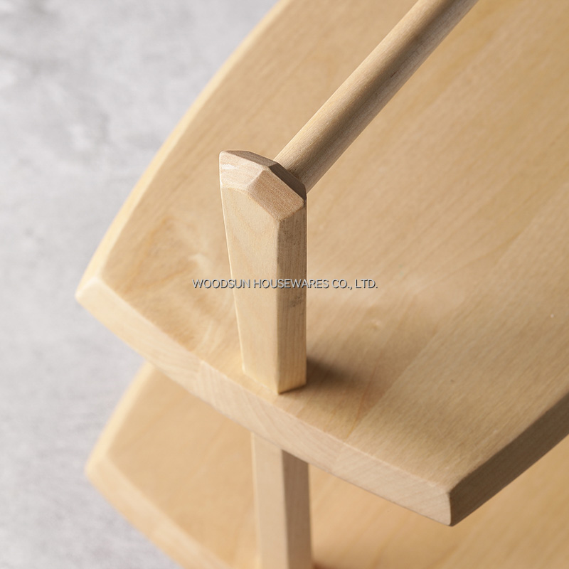 Woodsun Custom Cake Stand With Separator Cupcakes Serving Plates for Wedding Party