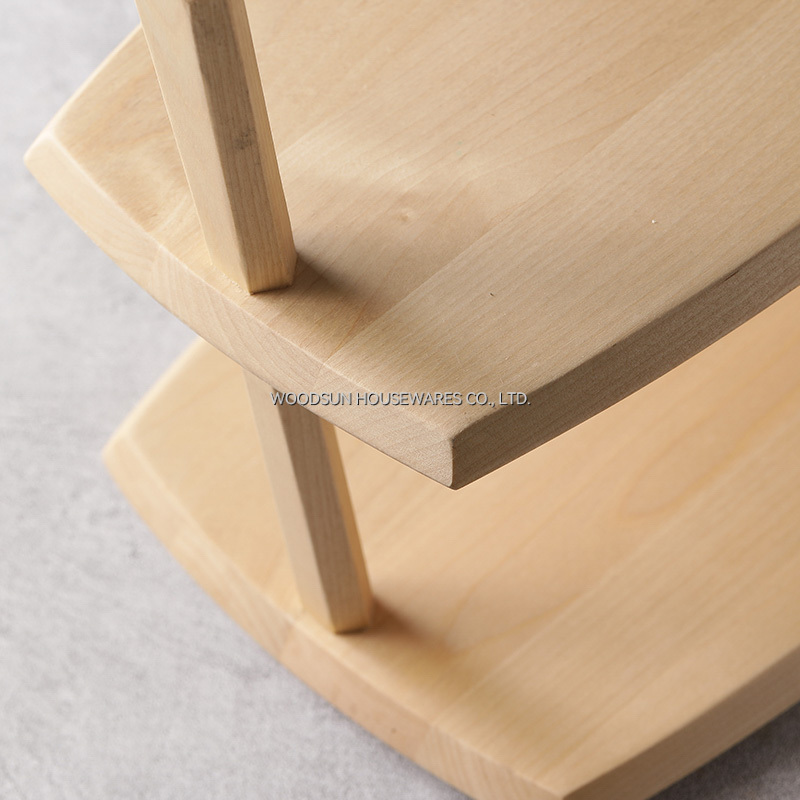 Woodsun Custom Cake Stand With Separator Cupcakes Serving Plates for Wedding Party