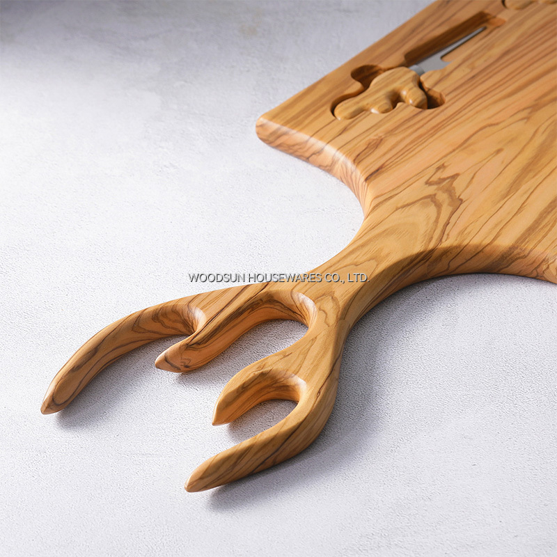 Woodsun Cheese Knife Cutting Board Set New