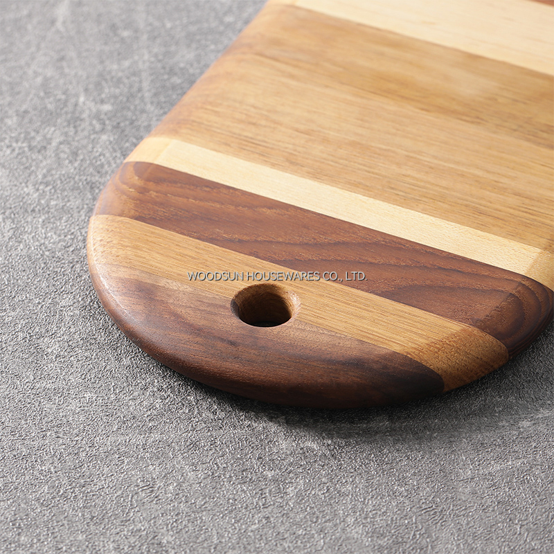 Woodsun FSC Oval Splicing Mini Cutting Boards Chopping Blocks