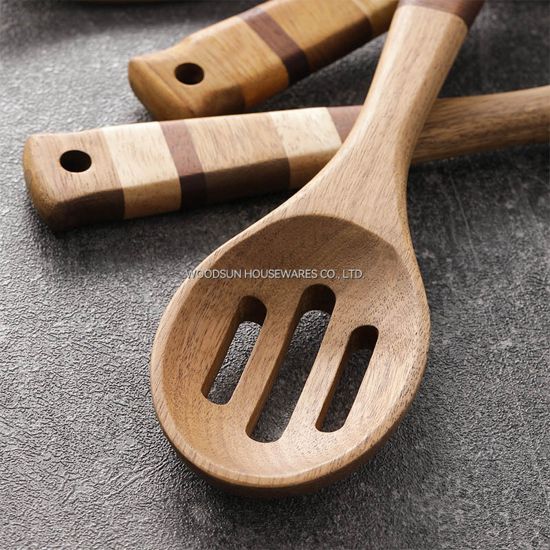Woodsun Kitchen Utensils Cooking Spatula Leak Spoon Turner