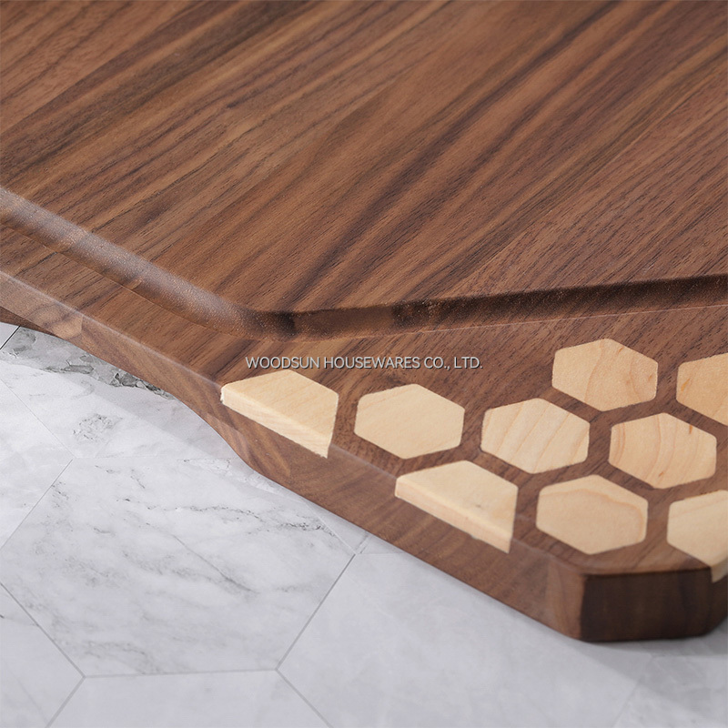 Woodsun Thick Butcher Hardwood Green Cutting Boards Wooden Black Walnut