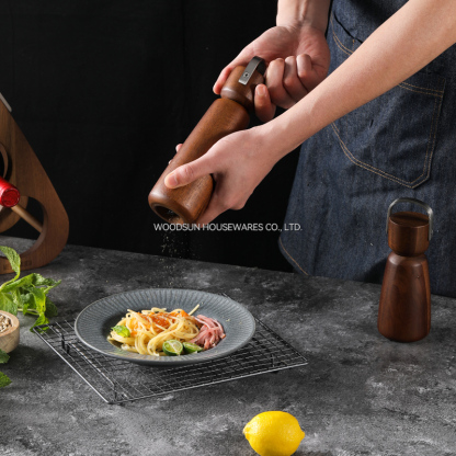 Woodsun Ceramic Grain Manual Grinders Salt and Pepper Mill 2026