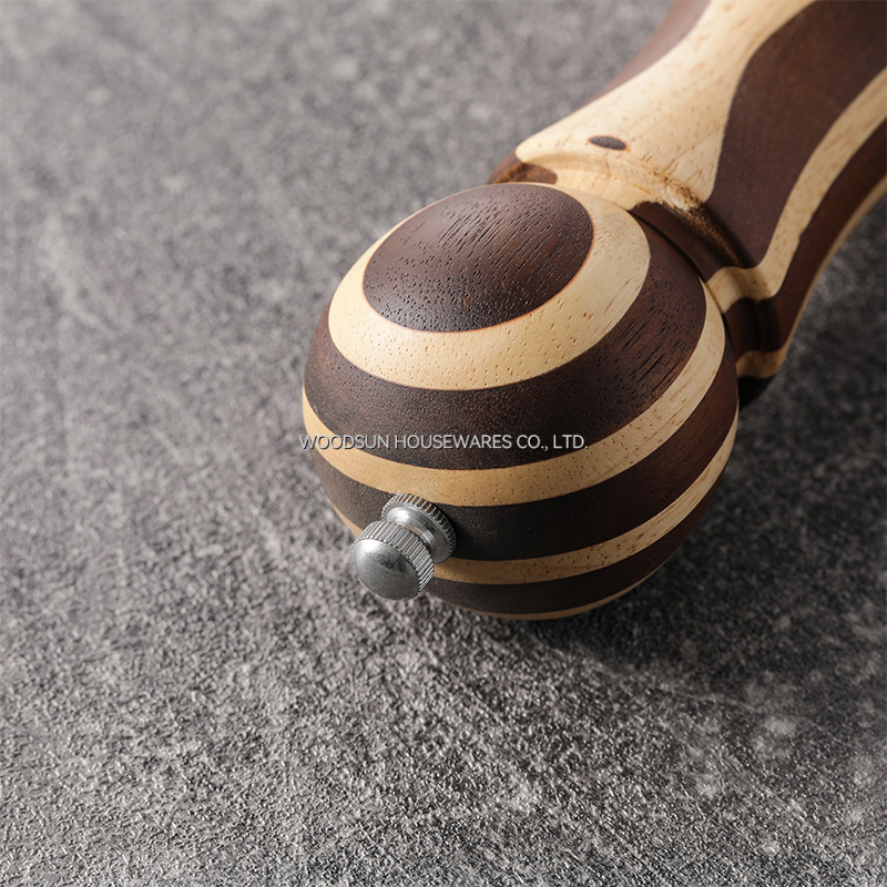 Woodsun Spice Tools Acacia Wood Rubber Wood Grinder Salt and Pepper Grinder Mill Set 2026
