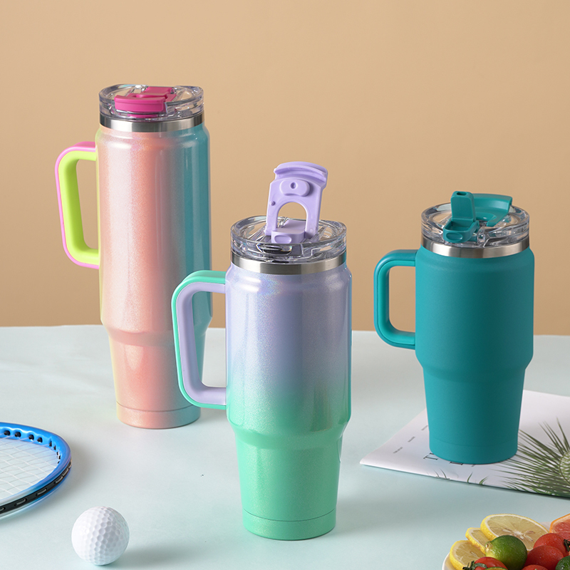 Manufacturer Double Lids 2 IN 1 Wholesale Stainless Steel Coffee Cups Tumbler For Christmas