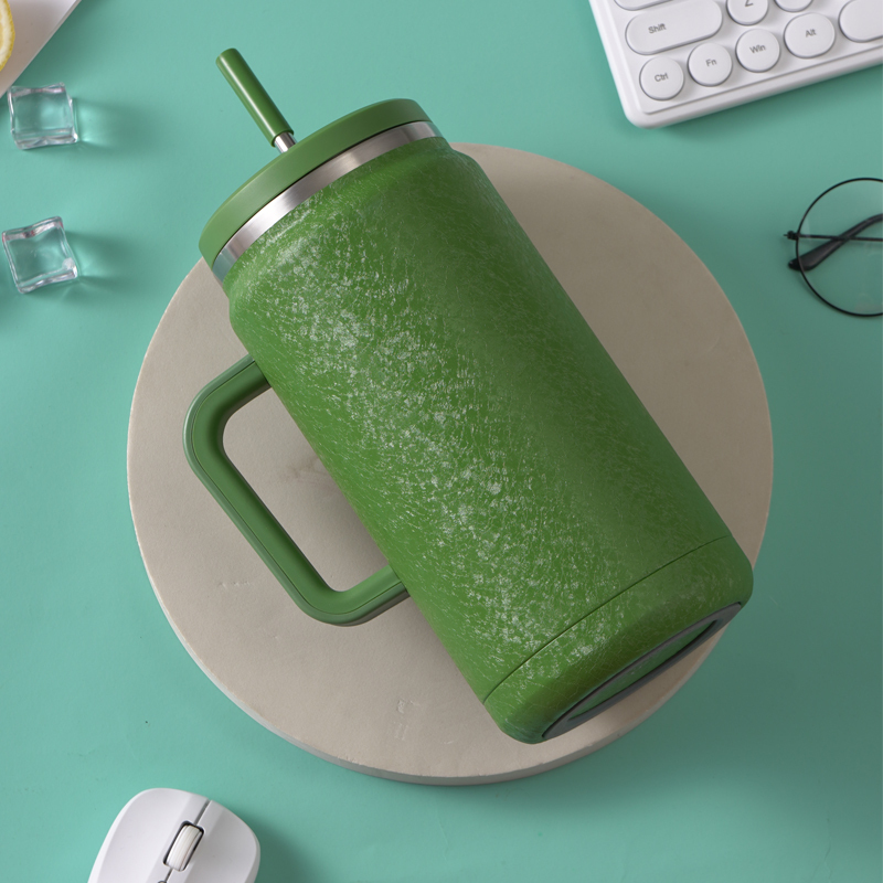 Business Gift Custom Mugs And Vacuum Cup Wholesale Stainless Steel Tumbler With Straw