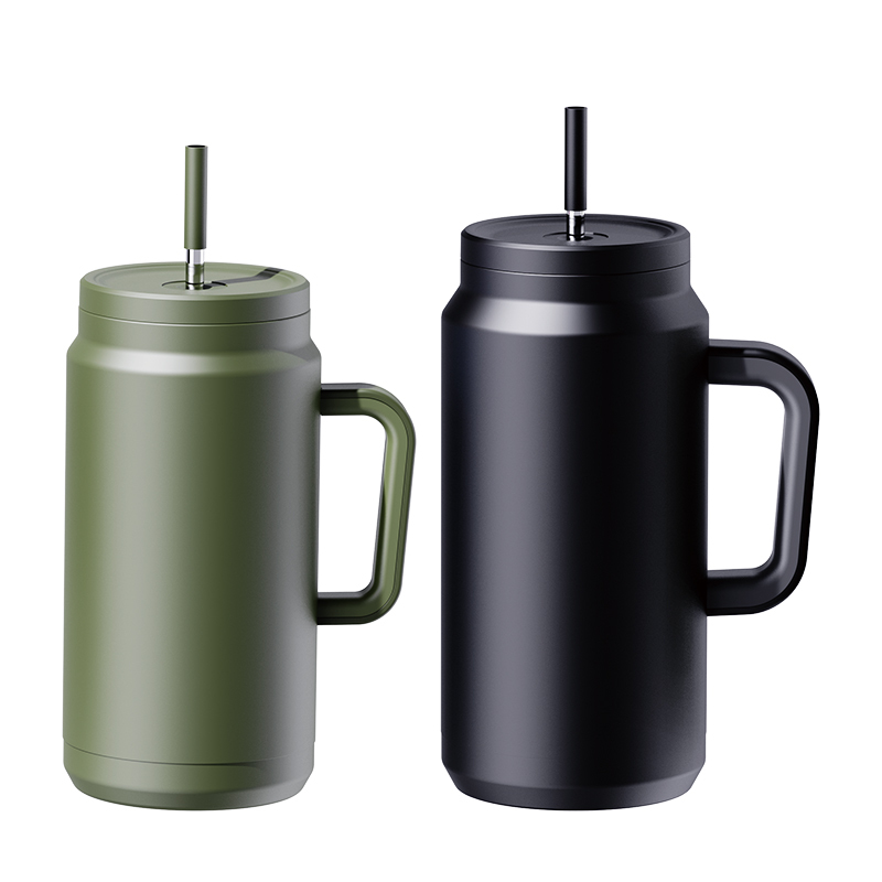 Business Gift Custom Mugs And Vacuum Cup Wholesale Stainless Steel Tumbler With Straw