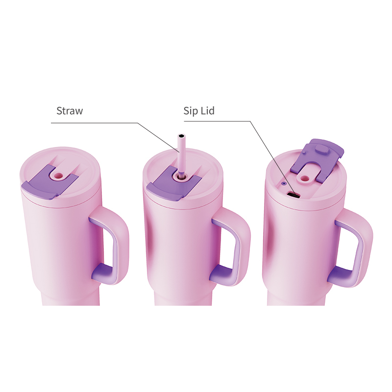 Christmas Gift 40 Oz Insulated Tumbler With Straw And Handle China Manufacturer