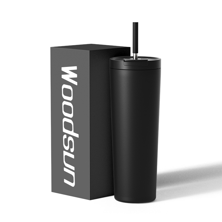 Leisure Style 18/8 Vacuum Insulated Custom Ice Coffee Mugs Cup Tumbler With Lid And Straw