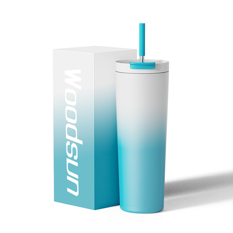 Leisure Style 18/8 Vacuum Insulated Custom Ice Coffee Mugs Cup Tumbler With Lid And Straw