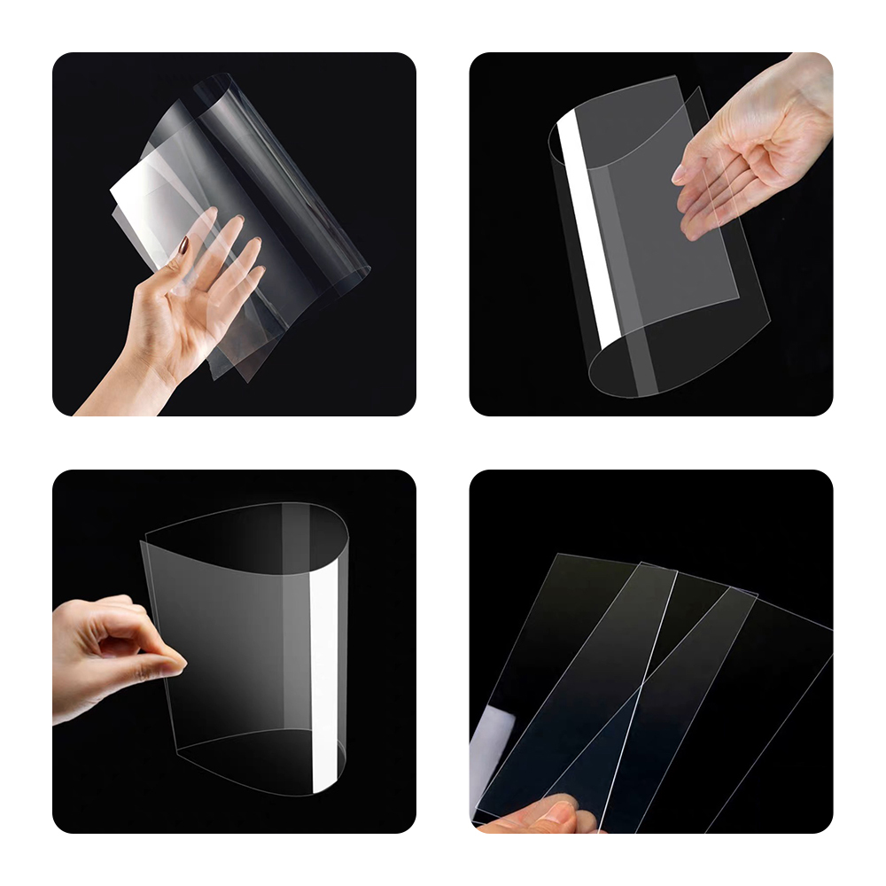 A4 0.3mm PETG Vacuum Former Specialized Sheets 77PCS PETG Vacuum Forming Machine Sheet 0.3mm A4 (210mm×297mm /8.27x11.69 in) Size Transparent Printable Safe for Food