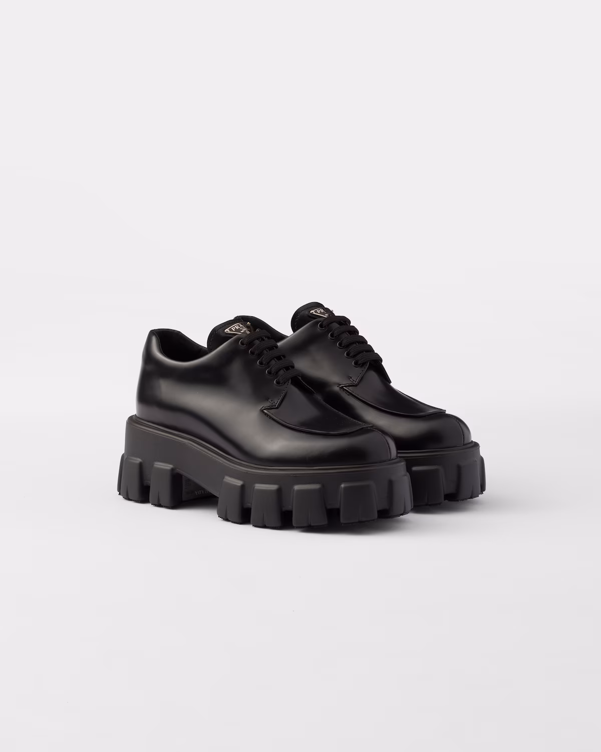 Monolith brushed leather lace-up shoes